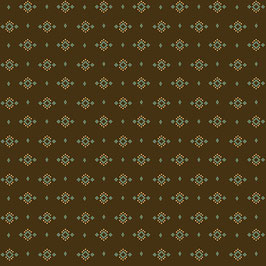 15607-33 ESTHER'S HEIRLOOM SHIRTINGS ROMBOS PUNTEADOS MARRÓN