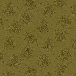 15609-66 ESTHER'S HEIRLOOM SHIRTINGS FLORES DISPERSAS VERDE