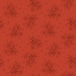 15609-88 ESTHER'S HEIRLOOM SHIRTINGS FLORES DISPERSAS ROJO