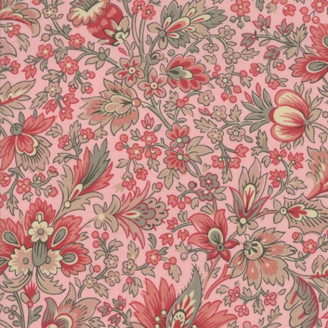 13860-14 CHAFARCANI FLORES GRANDES FONDO ROSA - Imagen 2
