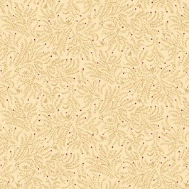 1586-44 LIBERTY STAR TONAL CREMA CON ESTRELLITAS ROJAS