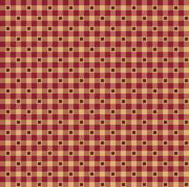 1576-88 LIBERTY STAR VICHY ROJO CON ESTRELLAS
