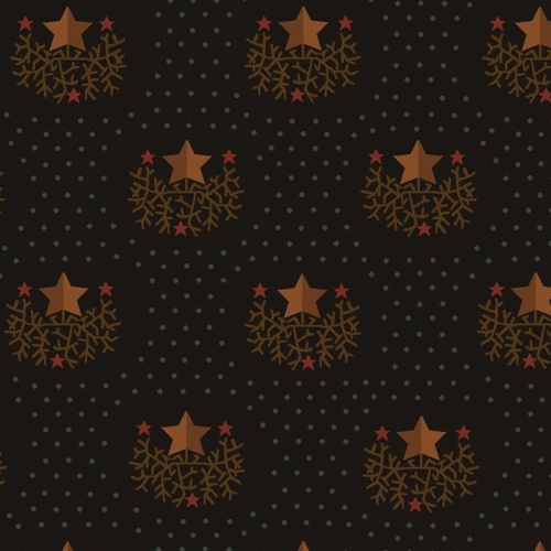 6883-99 HELPING HANDS ESTRELLAS Y TOPOS FONDO NEGRO - Imagen 2