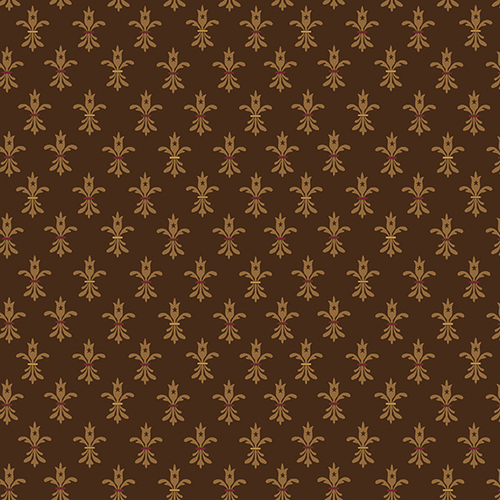 1424-33 WITWISDOM FLOR DE LIS MARRON - Imagen 2