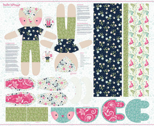 4966P-17 BOHO BLOOMS PANEL CONEJITA - Imagen 4