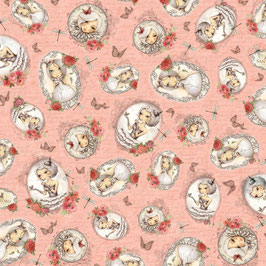 24259P MIRABELLE-LA VIE EN ROSE MEDALLONES ROSA