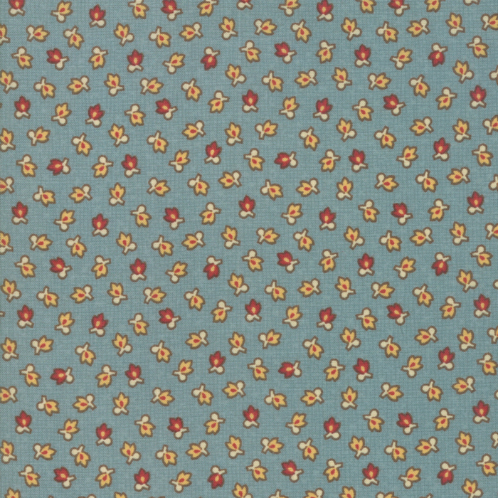 31586-13 SUSANNAS SCRAPS FLORECITAS FONDO AZUL - Imagen 2
