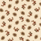 2105-33 BUTTERMILK BLOSSOMS HOJAS FONDO CREMA