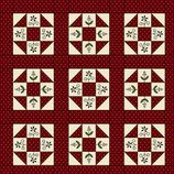 HOMESEWN Q2226-88 BLOQUES PATCH ROJO