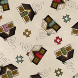 MASF9412-E HOME SWEET HOME FRANELA CASITAS CREMA
