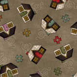 MASF9412-K HOME SWEET HOME FRANELA CASITAS TOSTADO