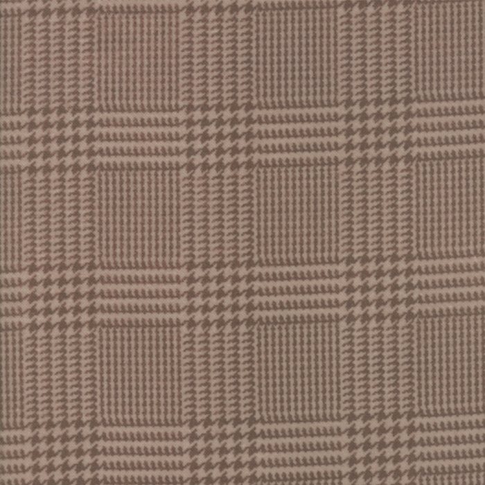 1053-12F WOOL NEEDLE VI FLANNEL PRINCIPE DE GALES MARRÓN - Imagen 2