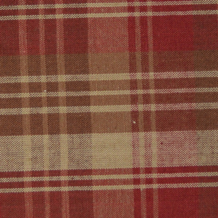 H1081 HOMESPUN CUADRO ESCOCES ROJO-MARRÓN-BEIGE - Imagen 2