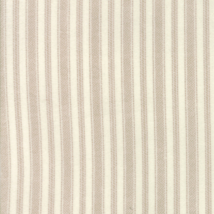 1056-11F WOOL NEEDLE VI FLANNEL RAYAS CREMA - Imagen 2