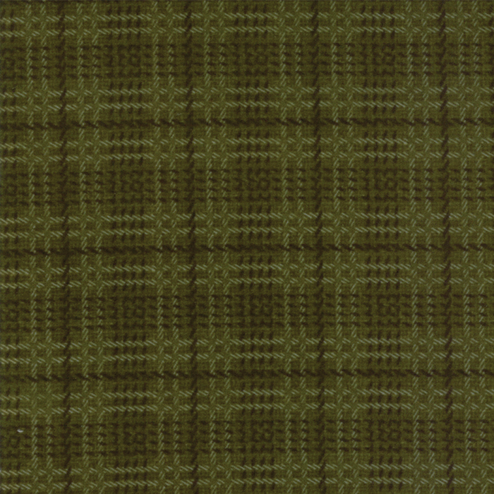 1057-17F WOOL NEEDLE VI FLANNEL CUADROS VERDE - Imagen 2