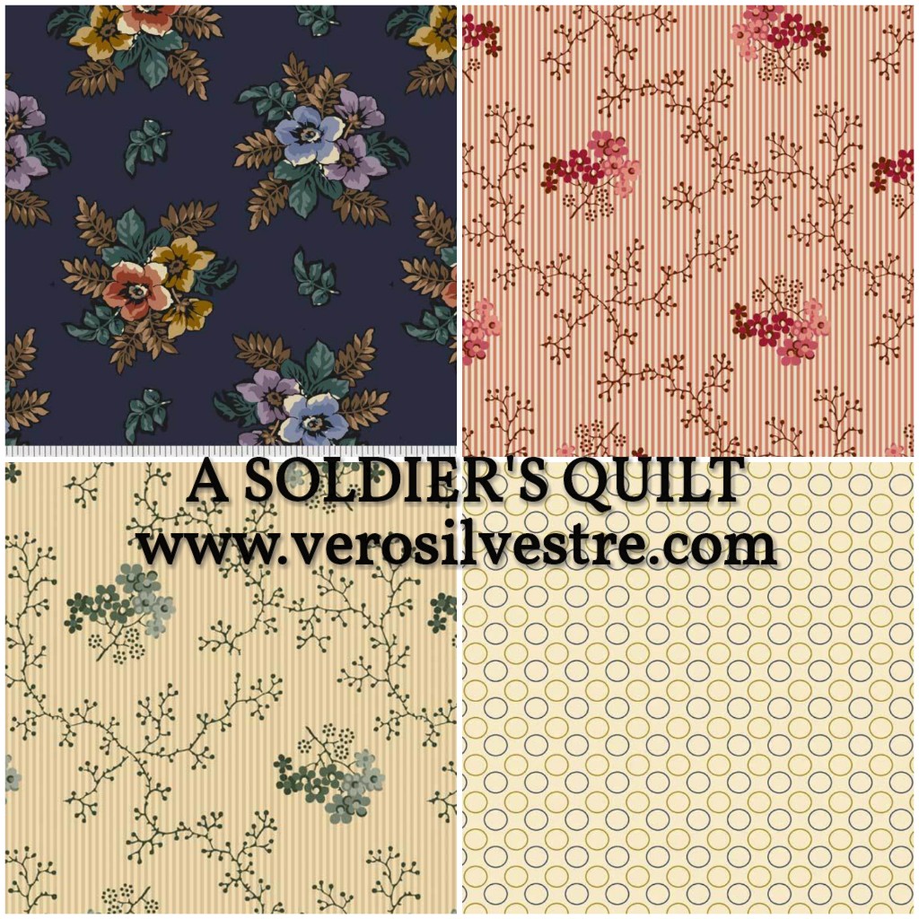 A SOLDIER'S QUILT LOTE 4 FAT QUARTERS - Imagen 2