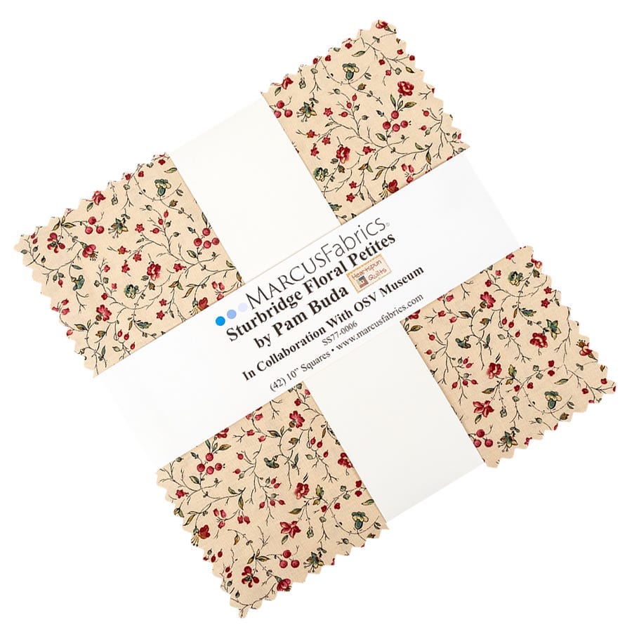 SS77-0006 STURBRIDGE FLORAL PETITES PAQUETE 42 CUADRADOS DE 10" - Imagen 8