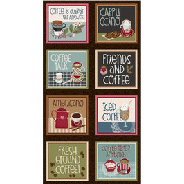 DDC9925 COFFEE IS ALWAYS THE ANSWER PANEL 8 CUADROS