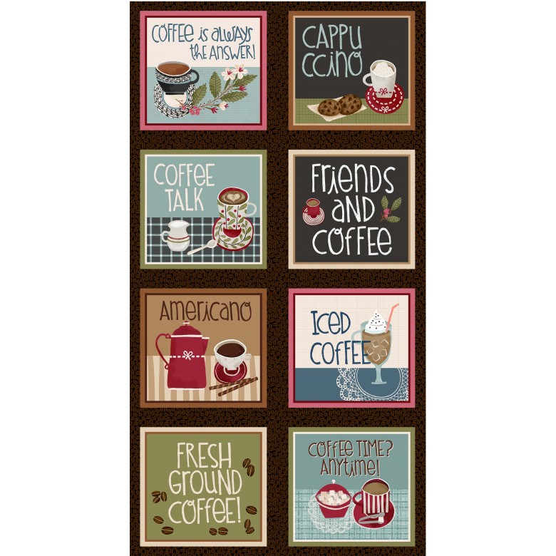 DDC9925 COFFEE IS ALWAYS THE ANSWER PANEL 8 CUADROS - Imagen 2