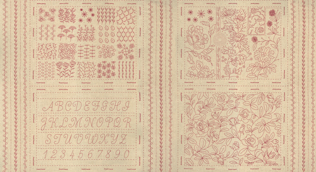 13889 12L BRODERIE PANEL DE LINO PARA BORDAR - Imagen 5
