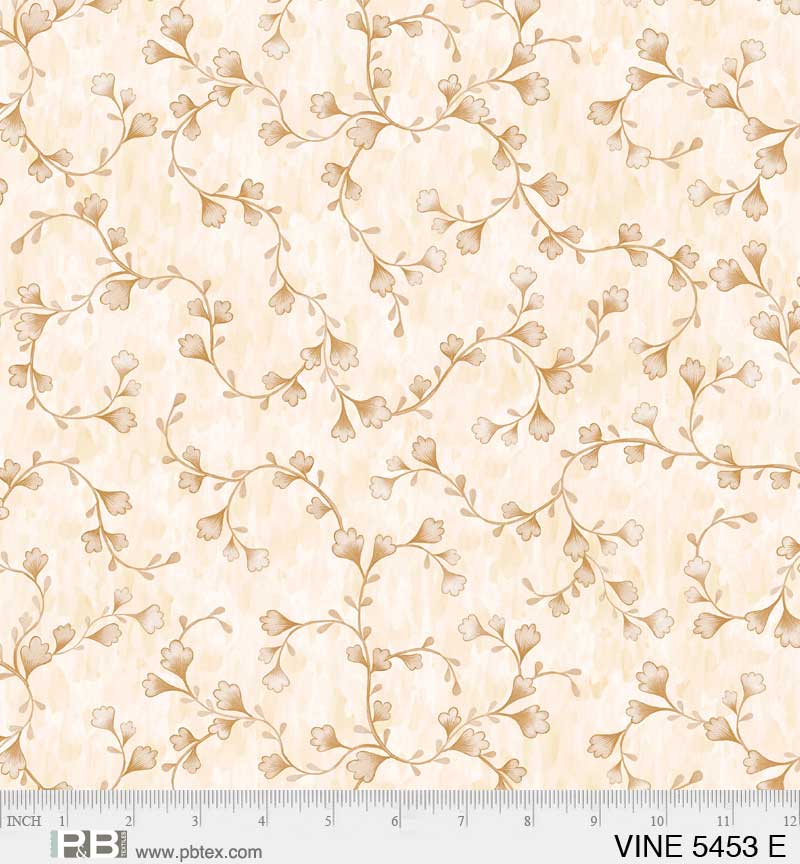 5453 E VINEYARD TRASERA HOJAS FONDO CREMA - Imagen 2