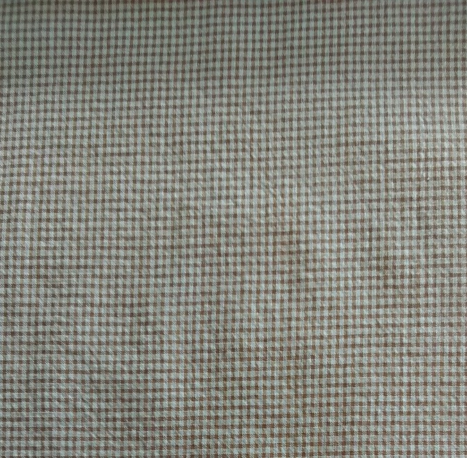 66835 BAMBULA SEERSUKER VICHY PEQUEÑO MARRON/AZUL - Imagen 2