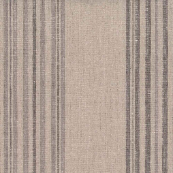 LIN 10-022 LINO/ALGODÓN SHABBY CHIC GRIS CON RAYAS - Imagen 2