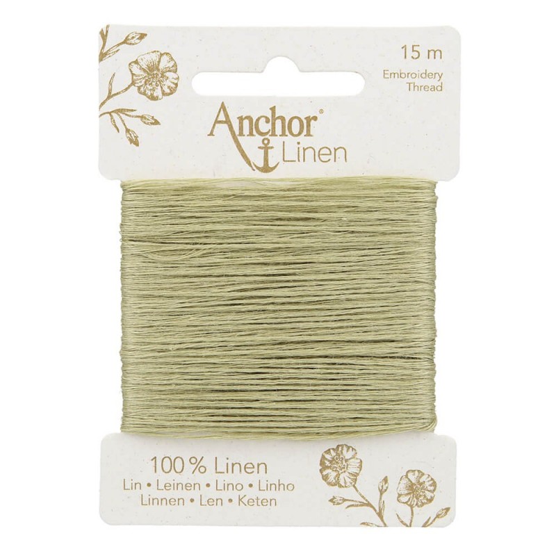 ANCHOR LINEN COLOR 26-VERDE LIMA - Imagen 2