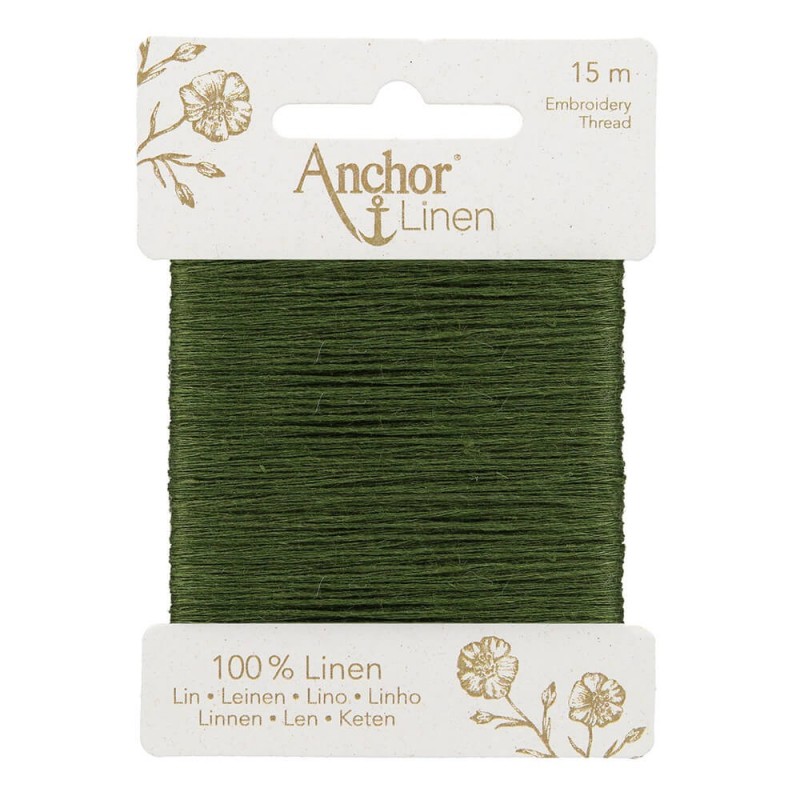 ANCHOR LINEN COLOR 28-VERDE OLIVA - Imagen 2